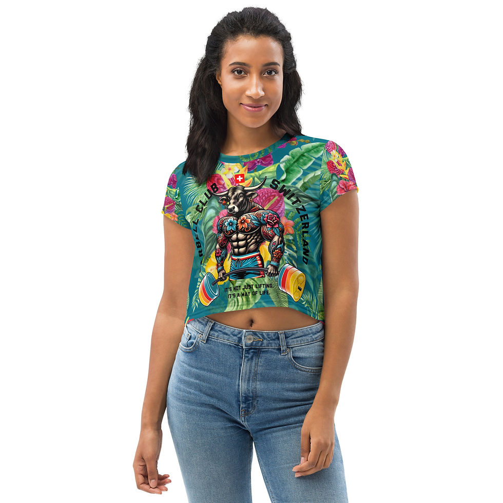 Miniaturbild: Way of life All-Over Print Crop Tee