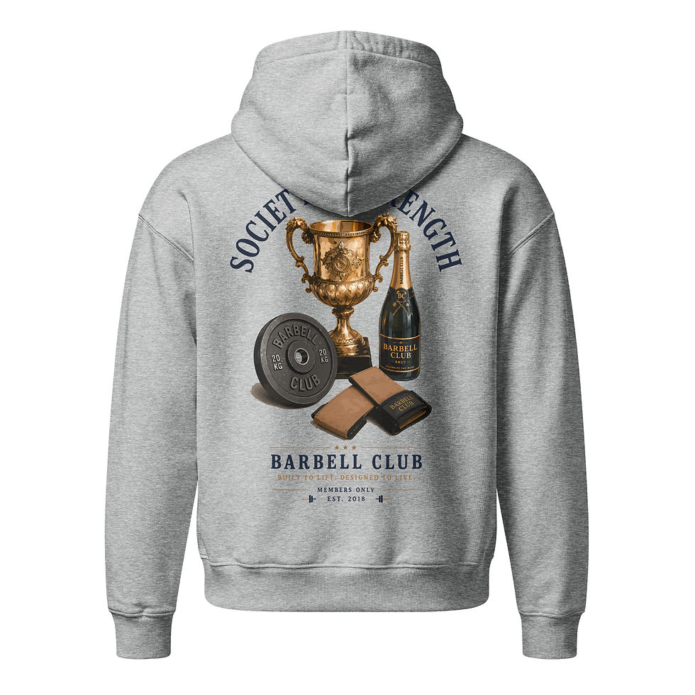 Miniaturbild: Society of strenght Unisex relaxed mid-weight hooded sweatshirt