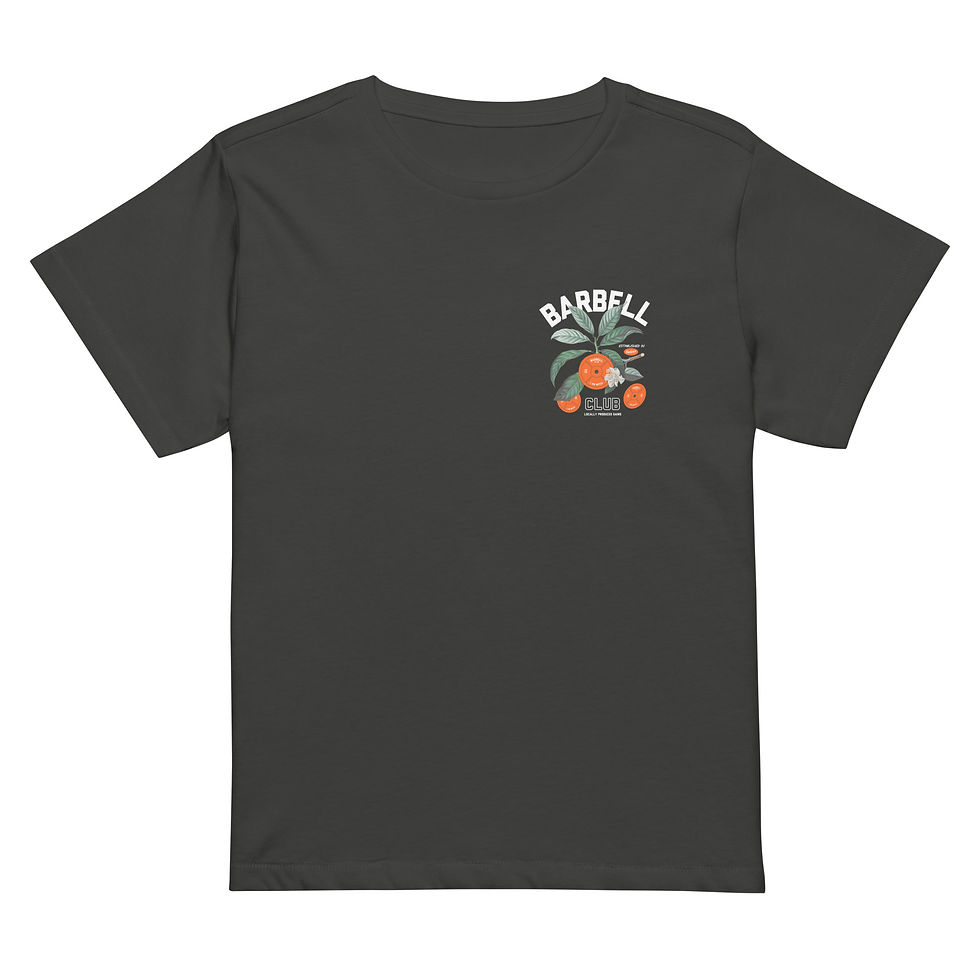 Miniaturbild: Barbell Club Locally Produced Gains Women’s high-waisted t-shirt