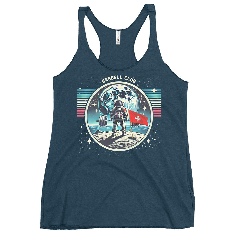 Miniaturbild: Man on moon Women's Racerback Tank