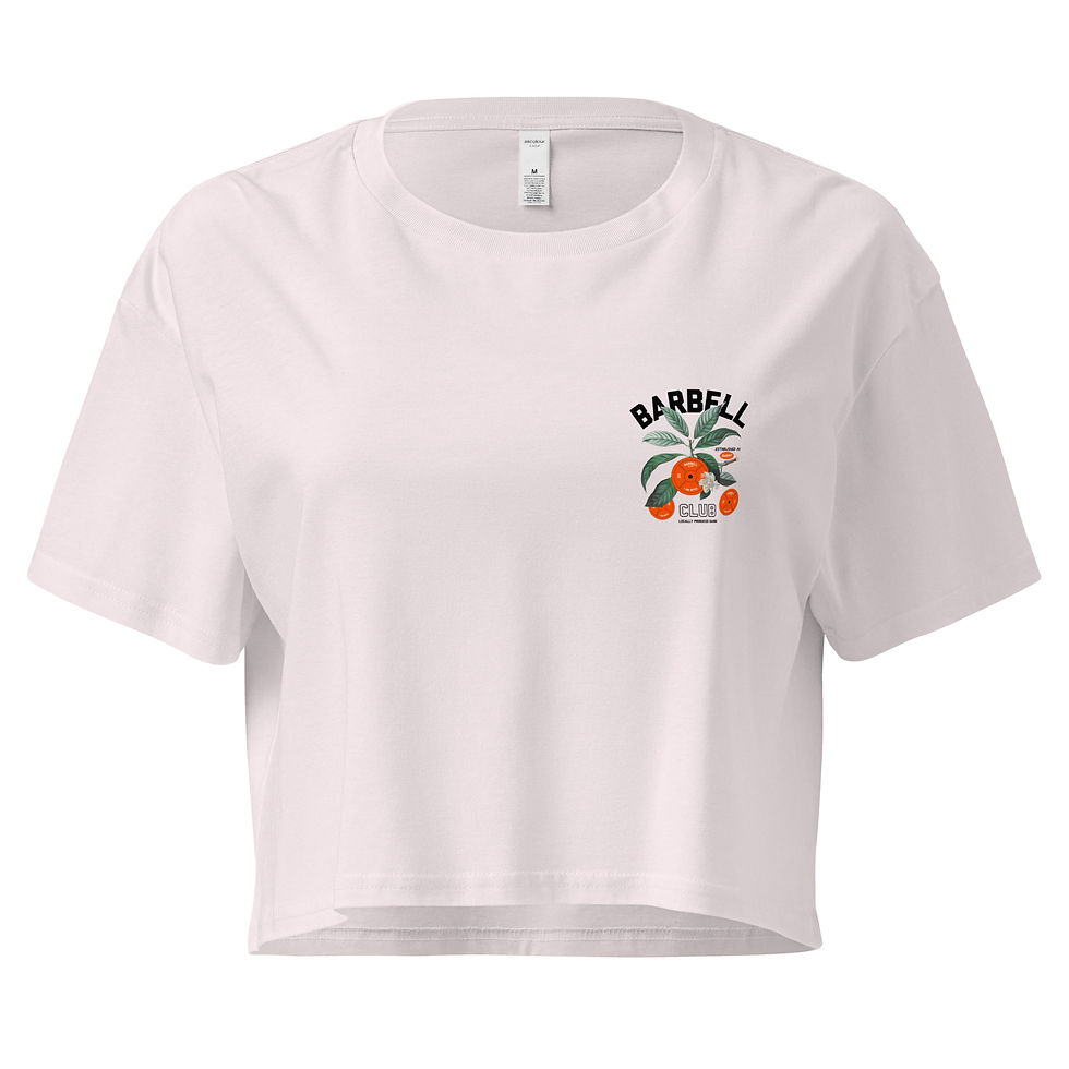 Miniaturbild: Barbell Club Locally Produced Gains Women’s crop top