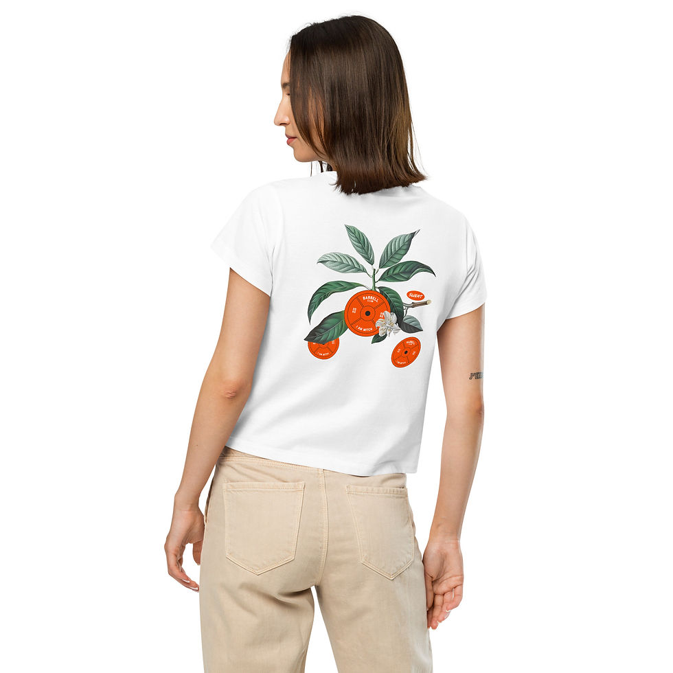 Miniaturbild: Barbell Club Locally Produced Gains Women’s high-waisted t-shirt