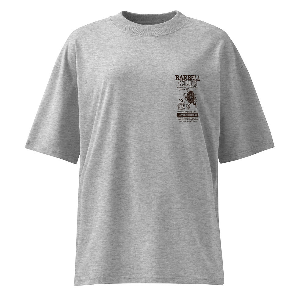 Miniaturbild: Morning Fuel Unisex organic oversized high neck t-shirt