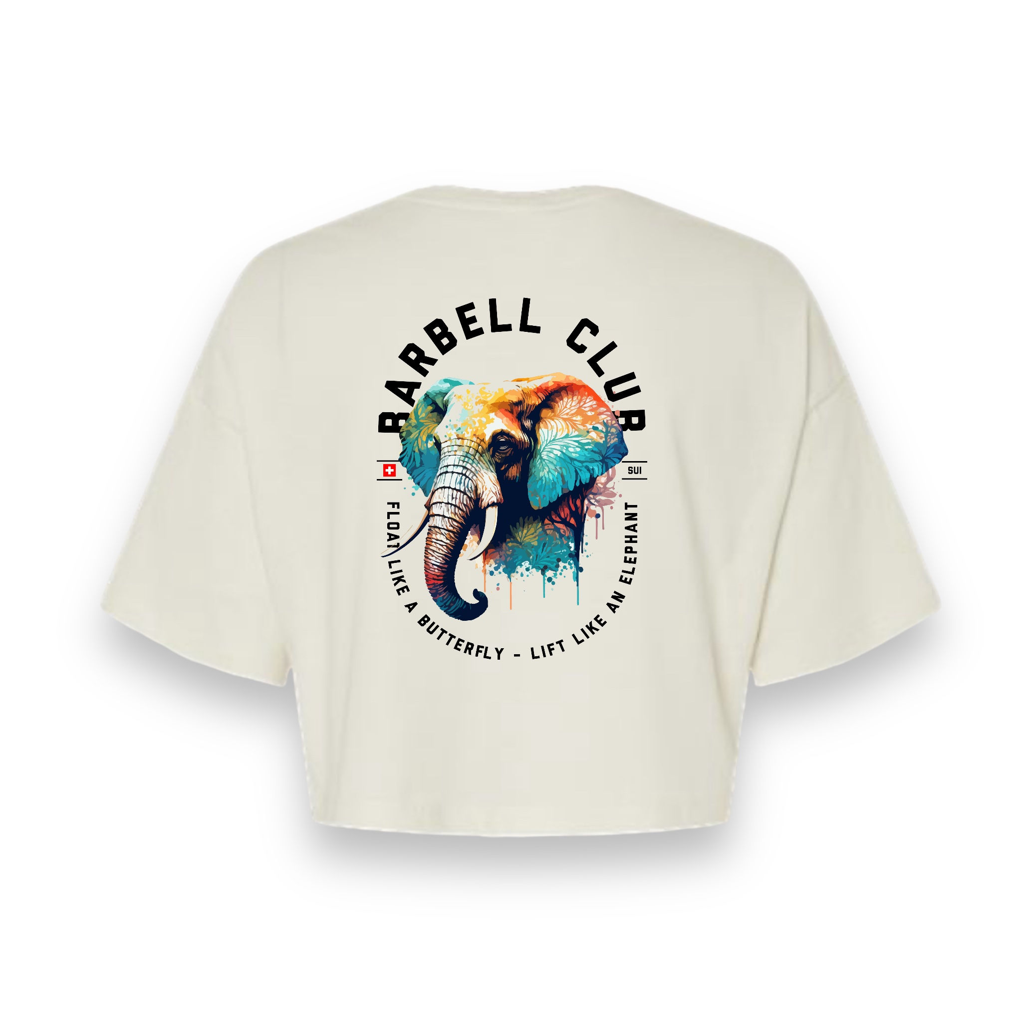 Barbell Club _ Elephant Jersey Crop Tee