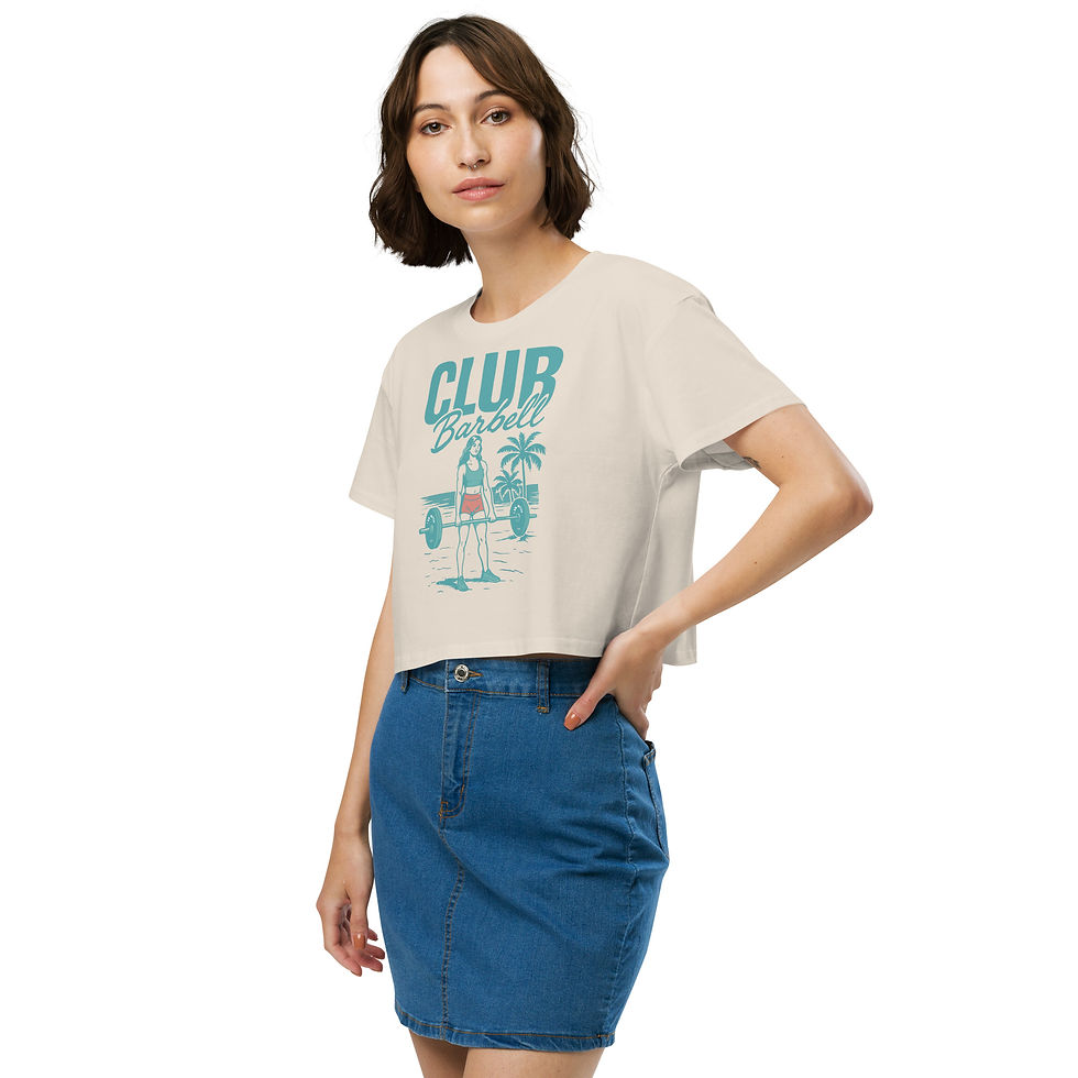 Miniaturbild: Barbell Girl Women’s crop top