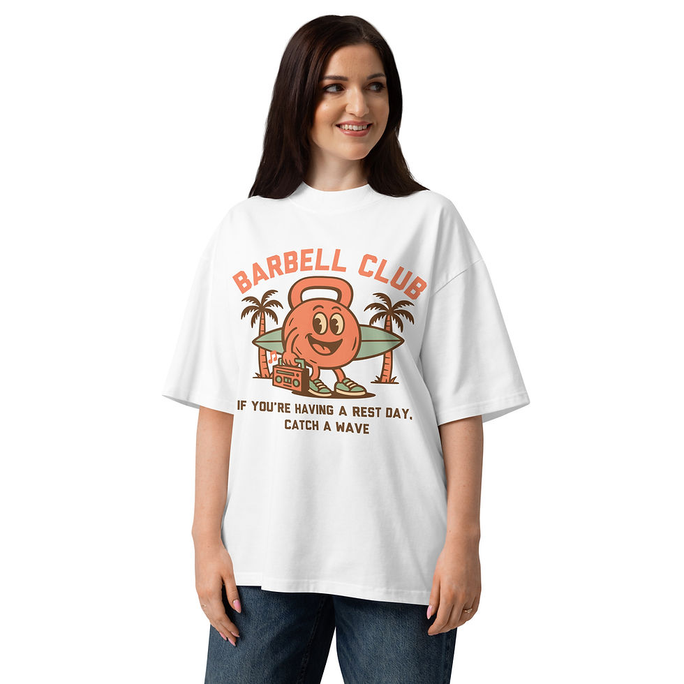 Miniaturbild: Rest day Unisex organic oversized high neck t-shirt