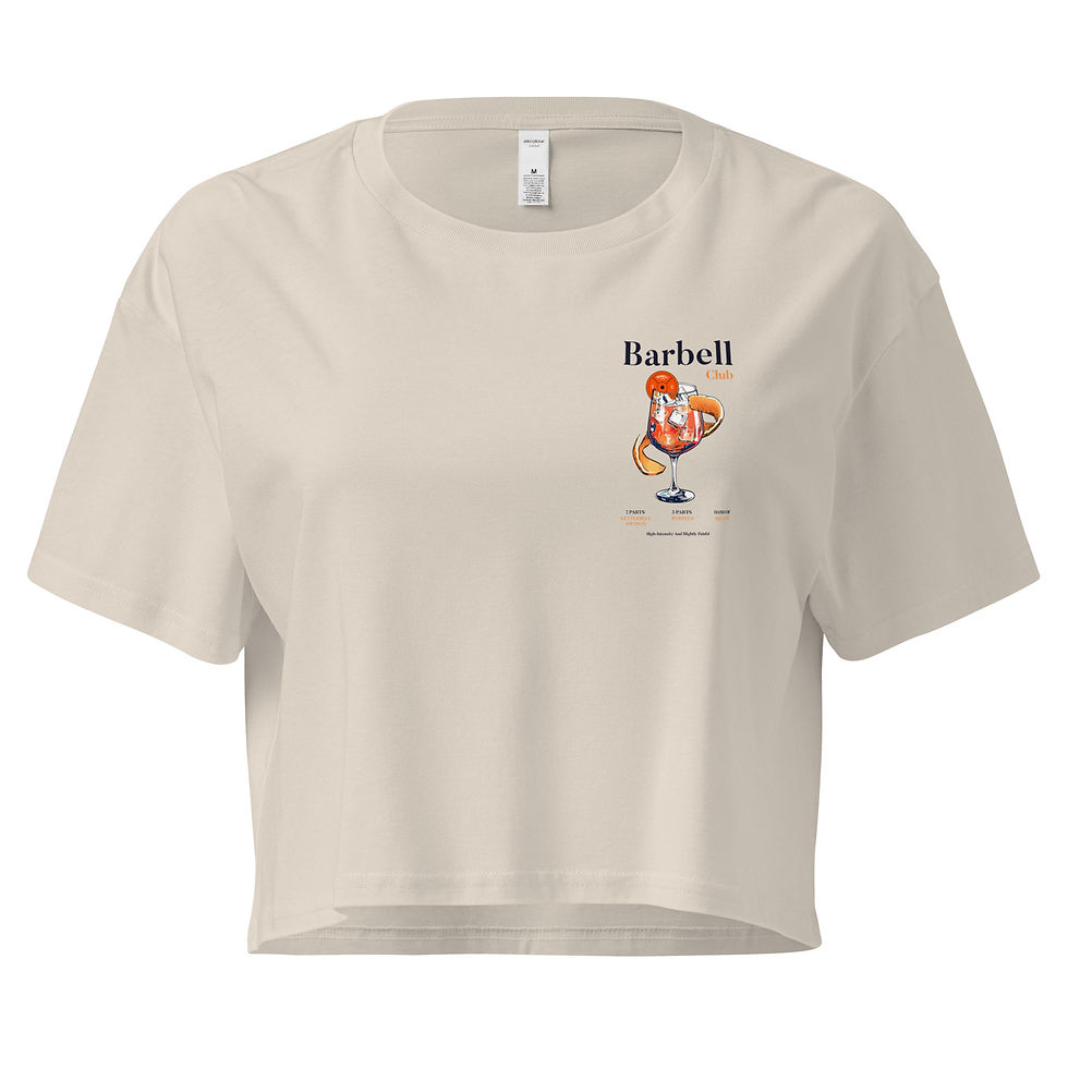 Miniaturbild: Barbell Club Slightly Painful Women’s crop top
