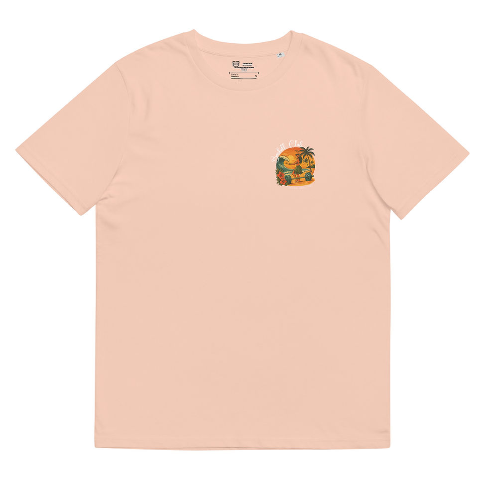 Miniaturbild: Hula Unisex organic ribbed neck t-shirt