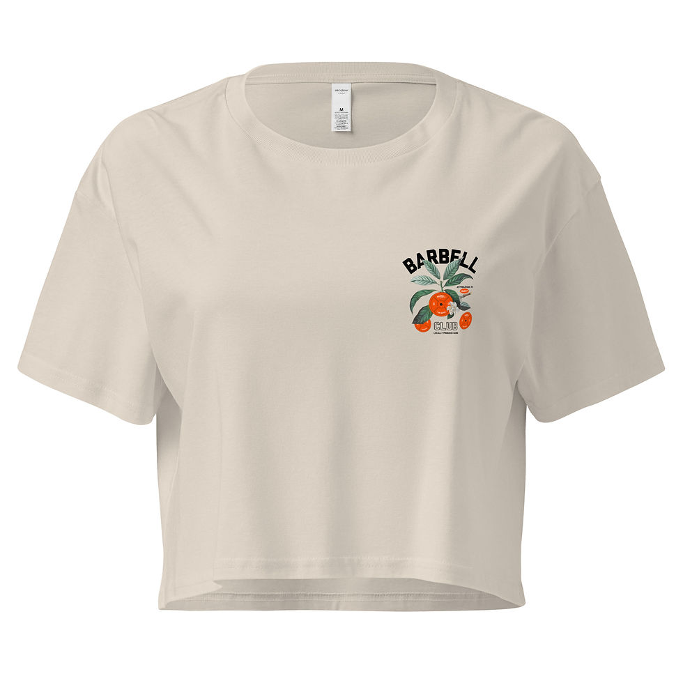 Miniaturbild: Barbell Club Locally Produced Gains Women’s crop top