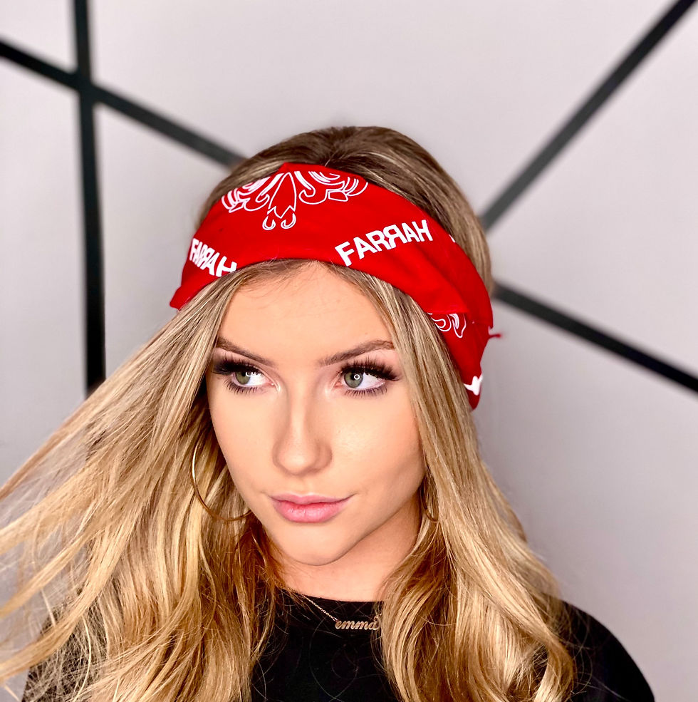 Thumbnail: FARЯAH BANDANA IN RED