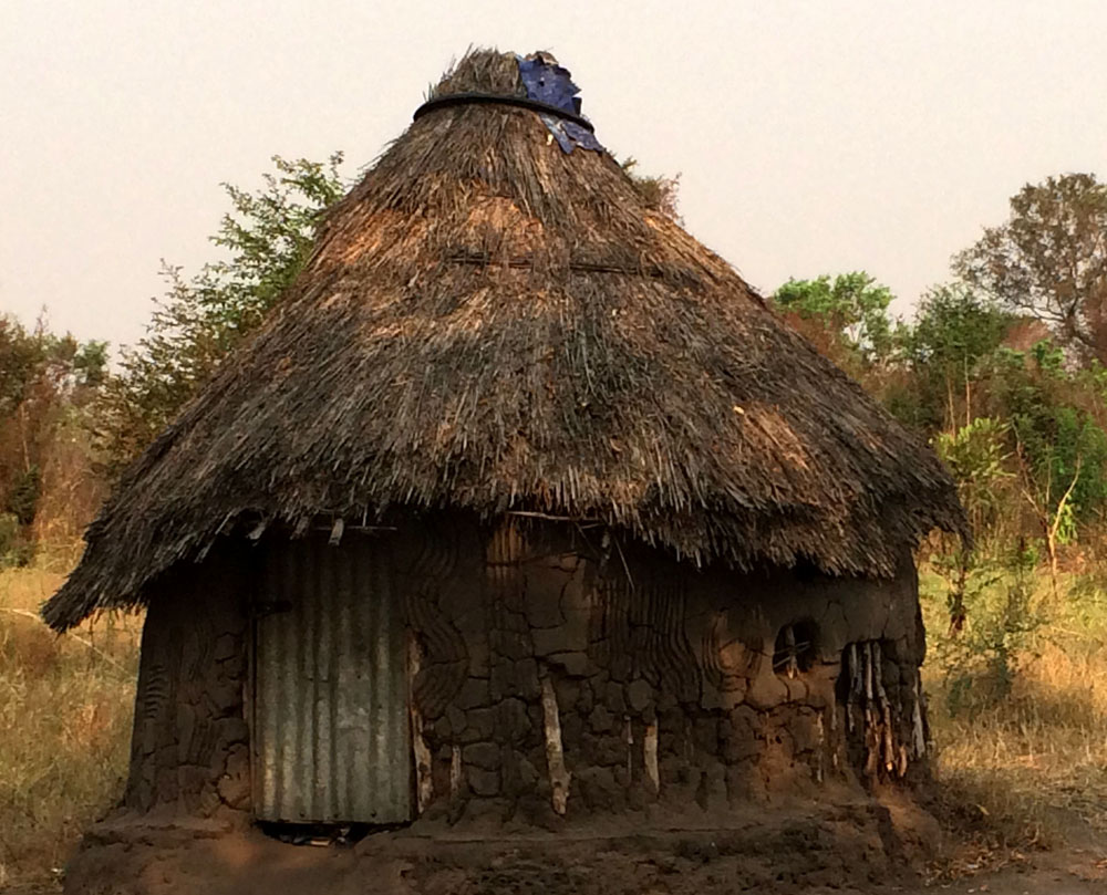 Ethiopia circular home constructed of mud on a wood pole frame (submitted by Abb