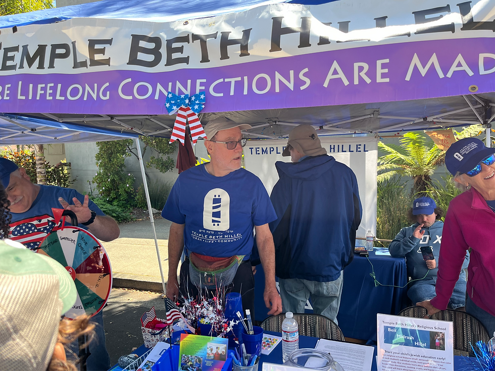 The Temple Beth Hillel table