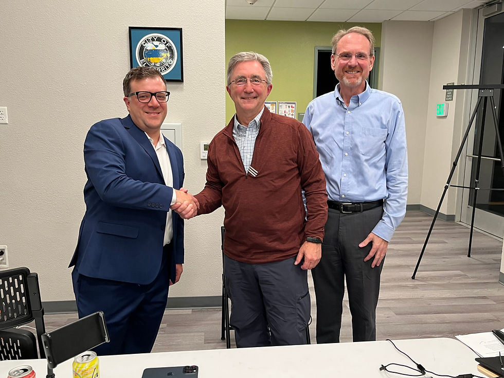 From left: Wally Nowinski, Greg Lyman, William Ktsanes
