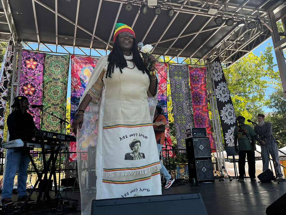 Sister Carol on the main stage