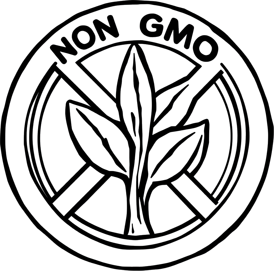 Non GMO icon. black and white.png