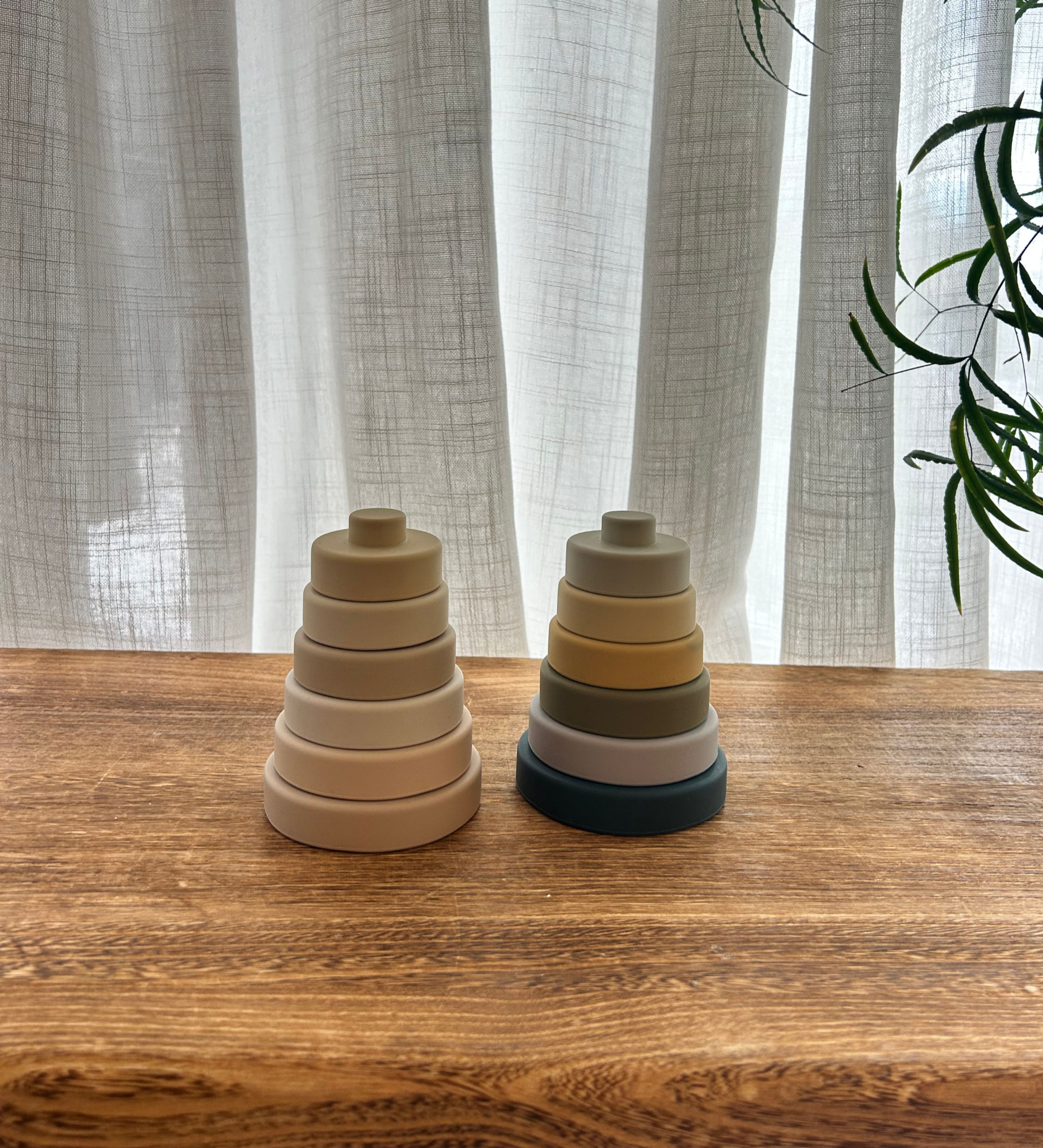 Stapelleksak i silikon