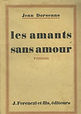 Couverture du livre "Les Amants sans amour"