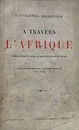 Couverture du livre "A travers l'Afrique"