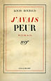 Couverture du livre "J'avais peur"