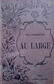Couverture du livre "Au large"