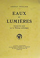 Couverture du livre "Eaux et lumières"