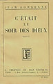 Couverture du livre "C'était le soir des dieux"