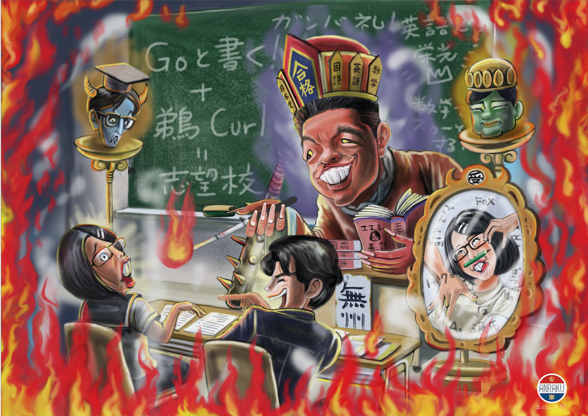 魔王となって教鞭を取る図