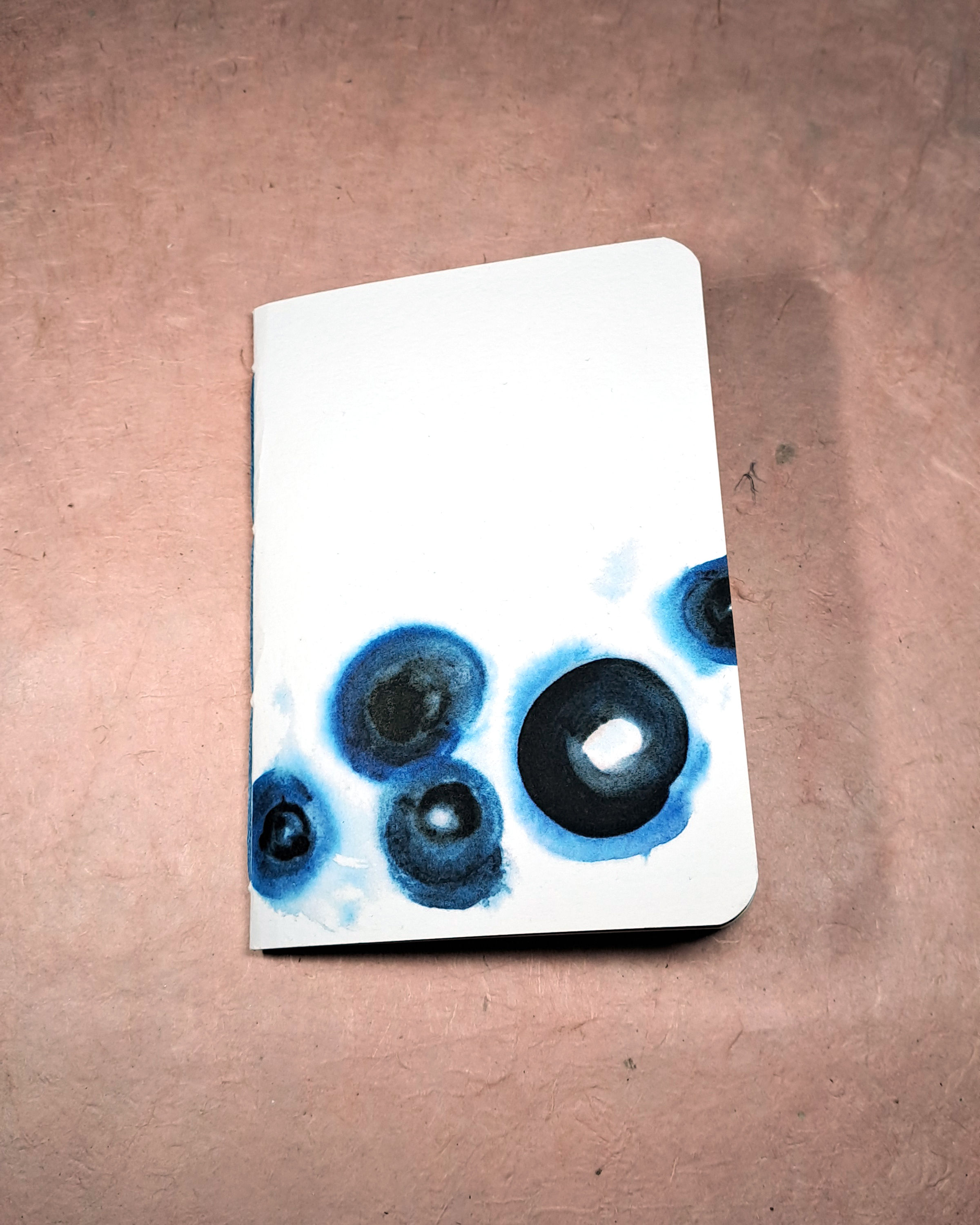 Carnet Croquille mini "Bulles Bleues" 20pages - 10x14cm -