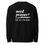 Thumbnail: "Need Prayer? Tap My Shoulder" Sweatshirts