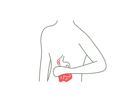 דיקור סיני לכאבי בטן ובעיות של מערכת העיכול: