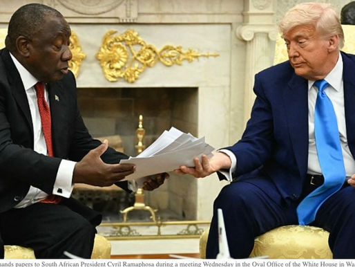 South African President Squirms as Trump Confronts Him with Damning Anti-White Footage
