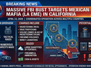 FBI Arrests 43 Mexican Mafia Gang Members in Orange County, California
