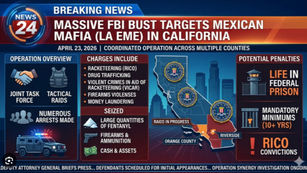 FBI Arrests 43 Mexican Mafia Gang Members in Orange County, California