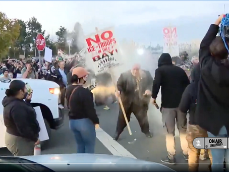 B R E A K I N G CALIFORNIA: PRESIDENT TRUMP CALLS OFF NATIONAL GUARD FROM SAN FRANCISCO... FIVE MINUTES LATER... PROTESTERS ATTACK LOCAL LAW ENFORCEMENT AND FEDERAL AGENTS 