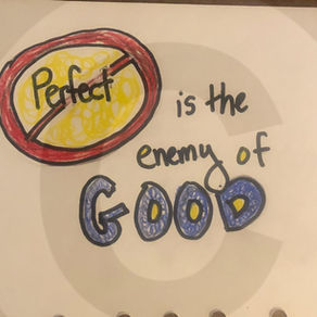 Perfect is the enemy of good Songpreneurs blog post image songwriting perfection remedies