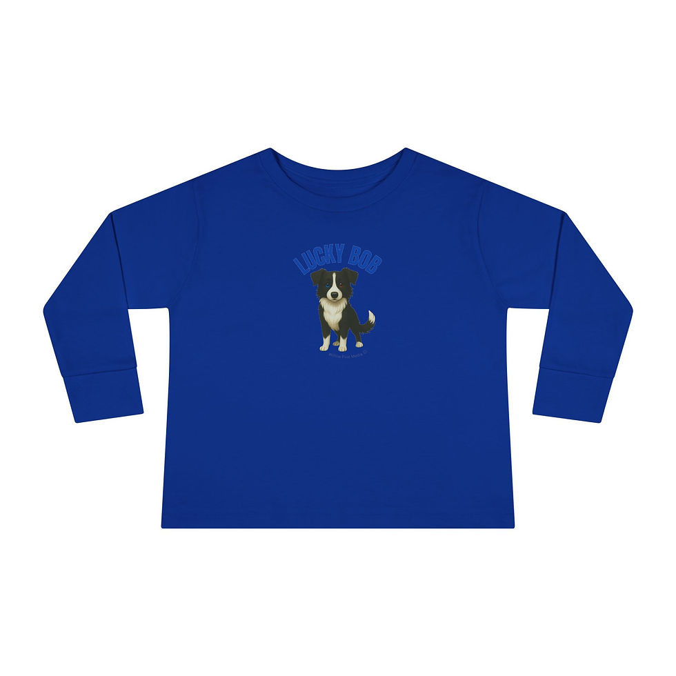 Thumbnail: Toddler Long Sleeve Tee – 'Lucky Bob' Graphic