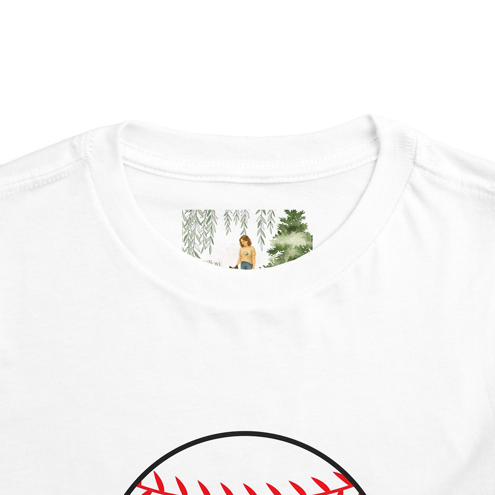 Thumbnail: Toddler Tee - 'SIS' Baseball Design | Back: I Snack Harder Than Your Team Plays