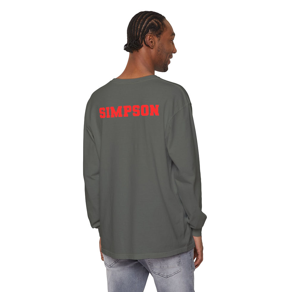 Thumbnail: Eagles Baseball Long Sleeve T-Shirt; PERSONALIZATION/NAME ON BACK