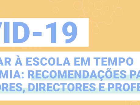 Regressar à escola em tempo de pandemia...