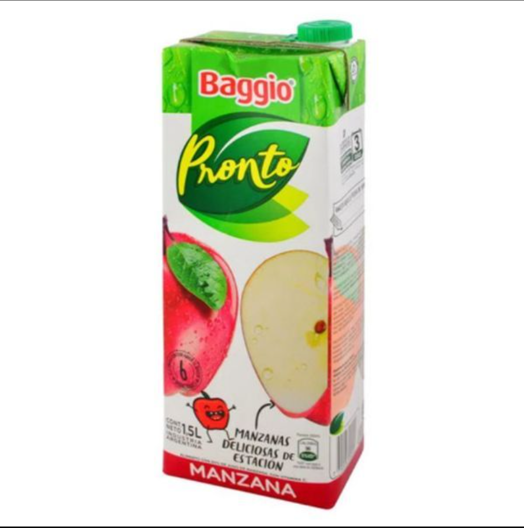 ALIMENTO BAGGIO PRONTO MANZANA TETRA X 1500 CC.