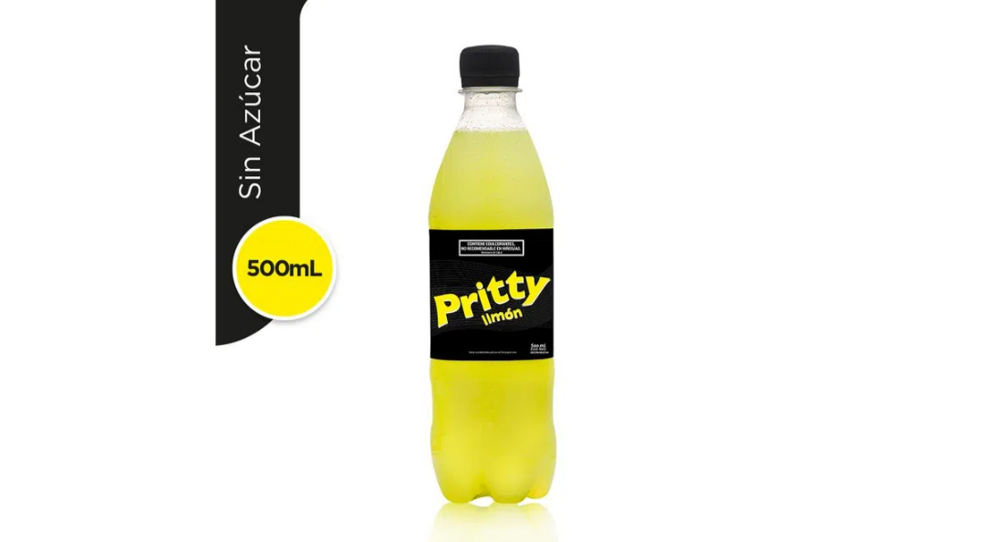 Gaseosa limón Pritty cero 500 cc.