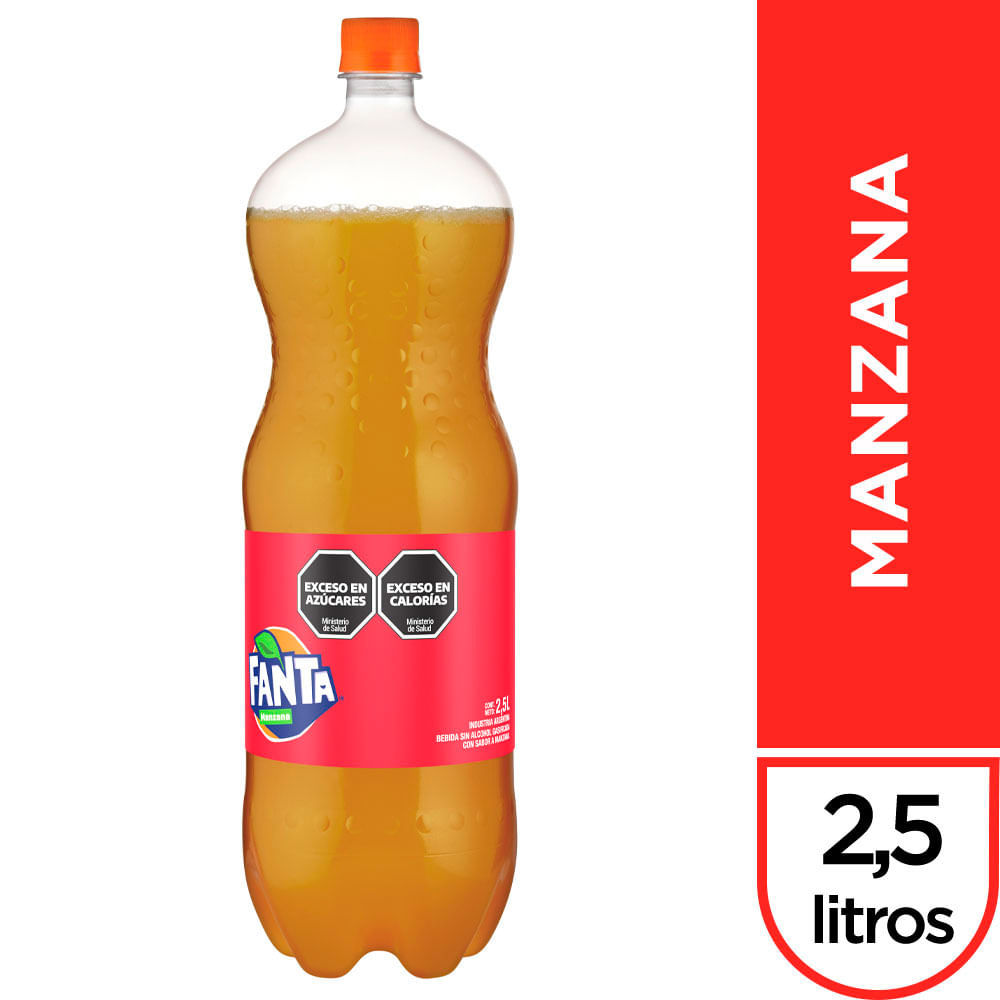Gaseosa manzana Fanta regular pet 2.50 l.


