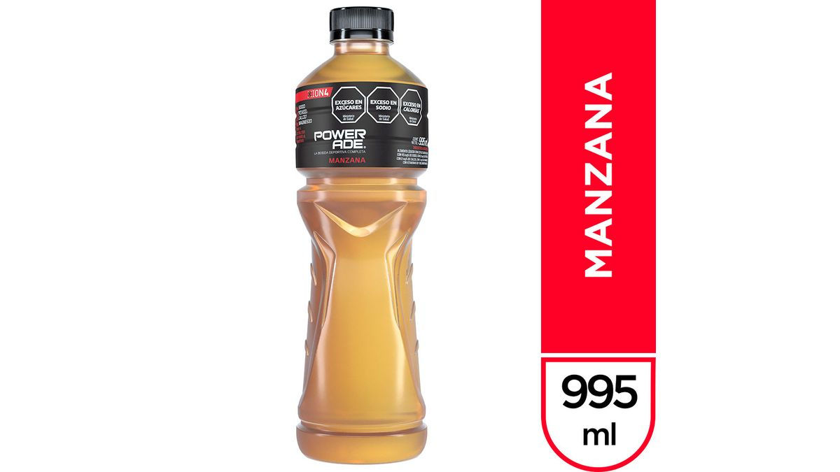 Bebida isotónica Powerade manzana 995 cc.

