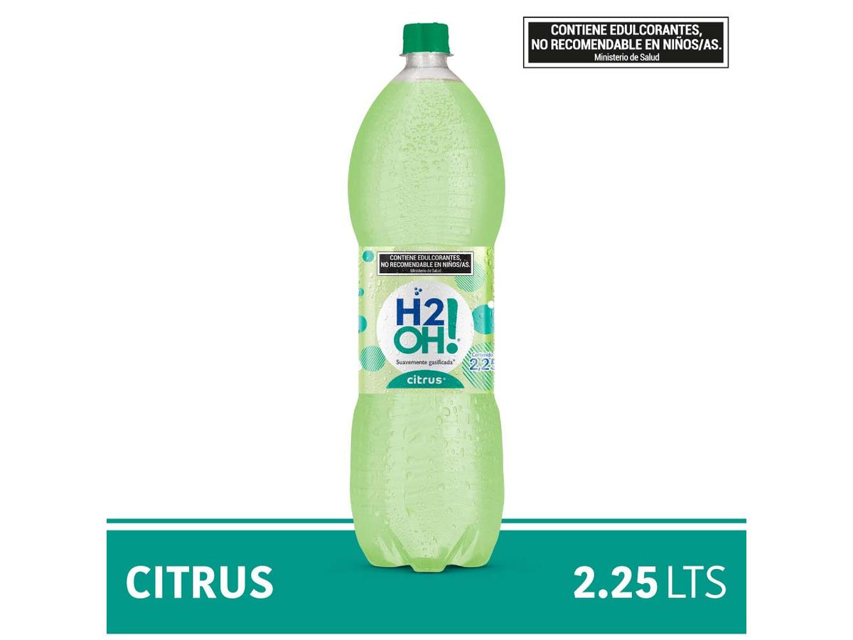 Agua saborizada con gas H2Oh citrus 2.25 l.


