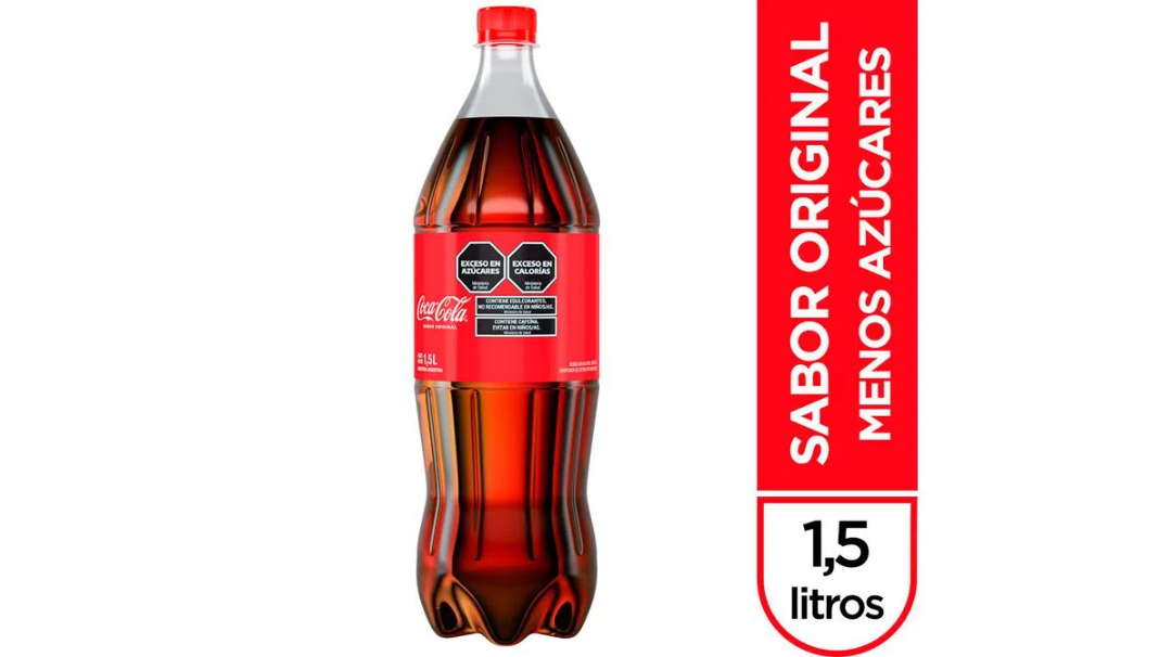 Gaseosa Coca Cola sabor original 1,5 l.