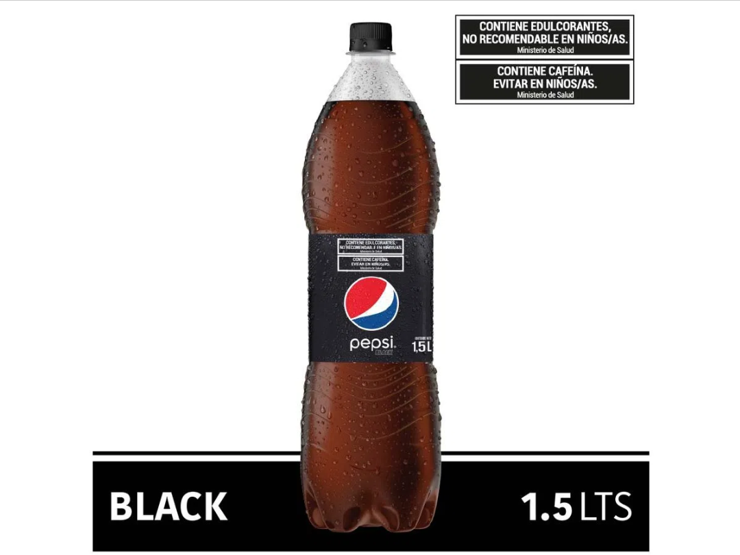 Gaseosa Pepsi Black 1,5lts