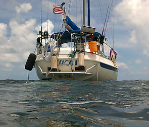 Ventur Crew 1022 aboard their ship on their weeklong trip down to the Florida Keys at Sea Base.
