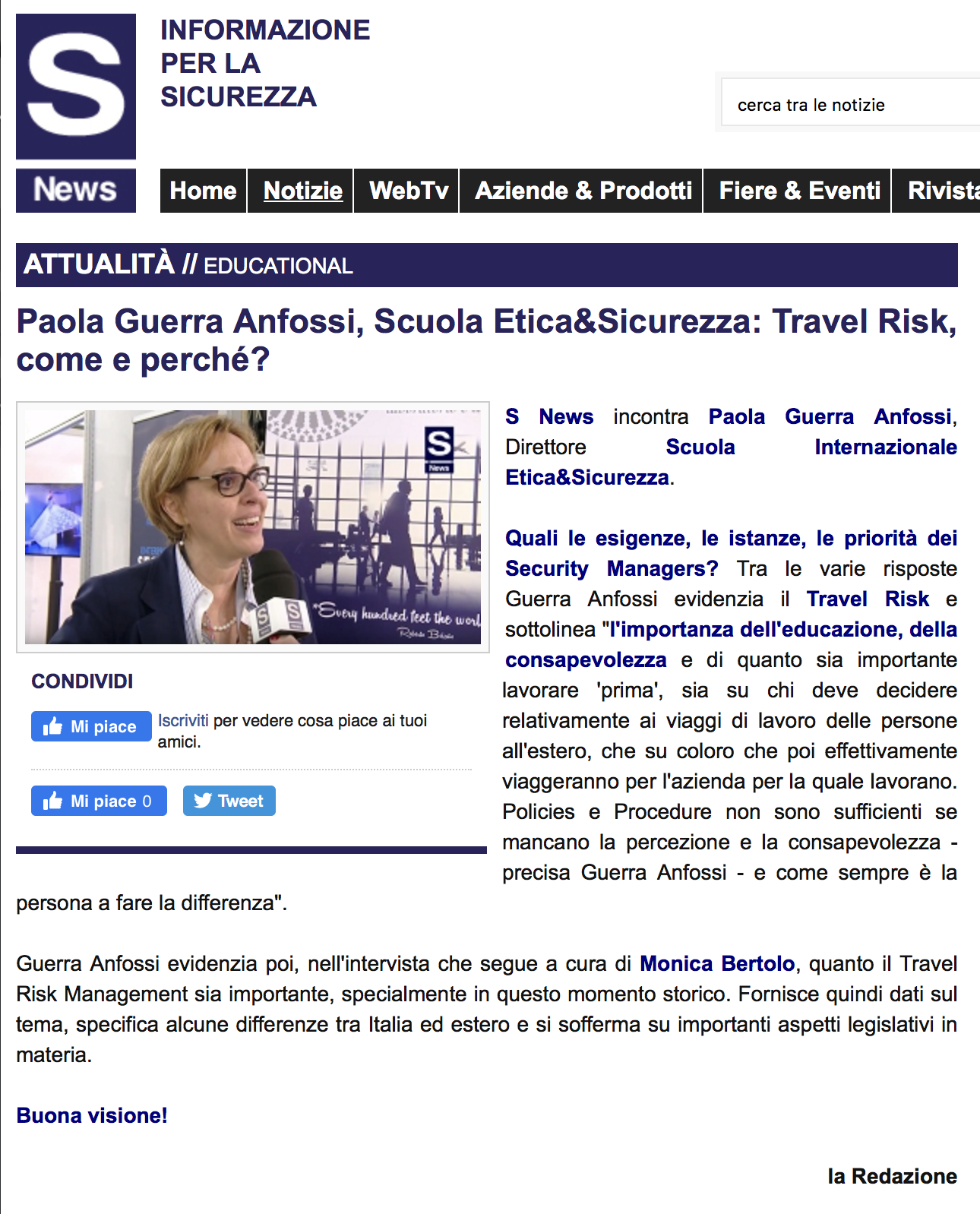 Travel Risk Management