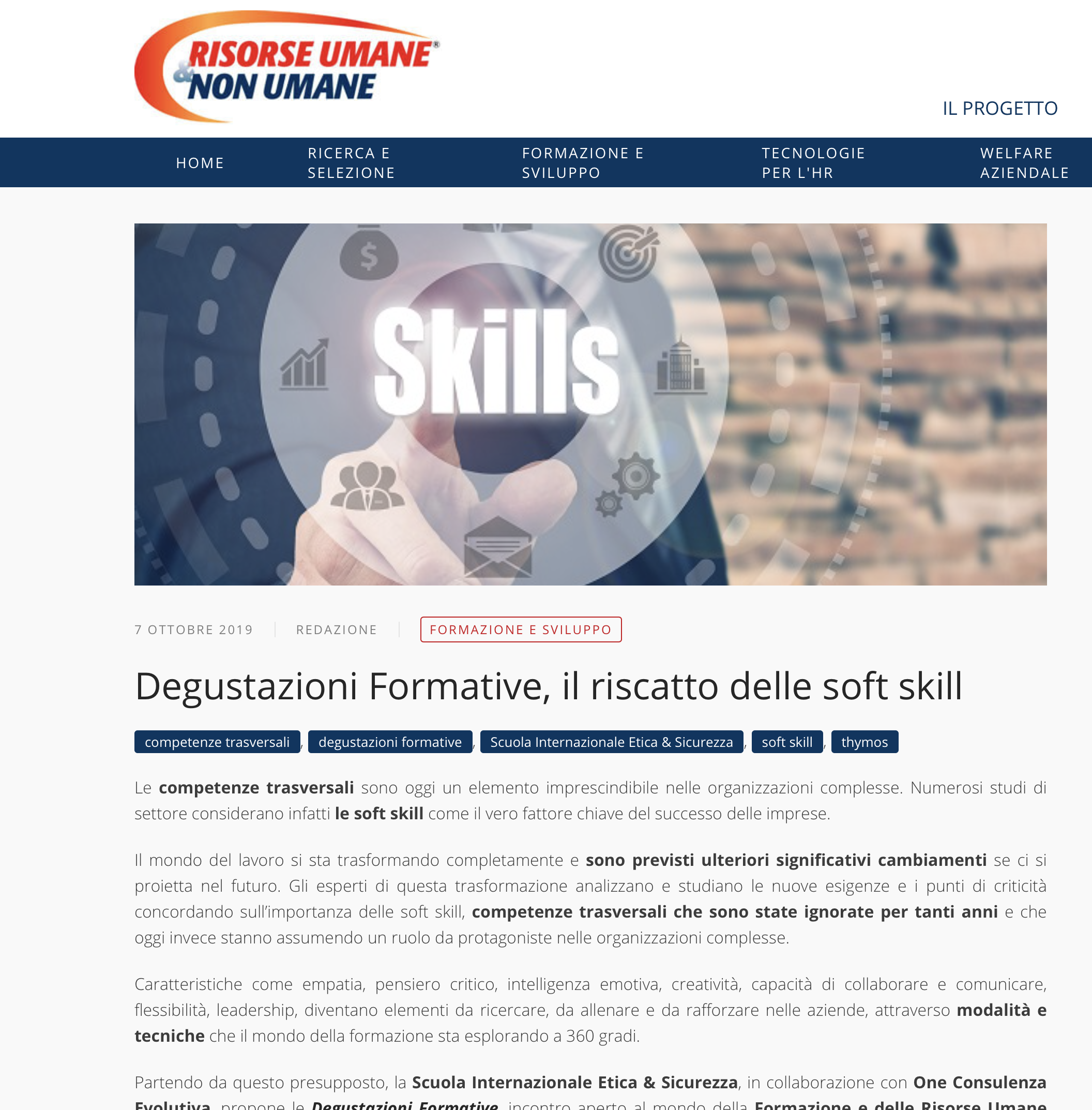 DEGUSTAZIONI FORMATIVE