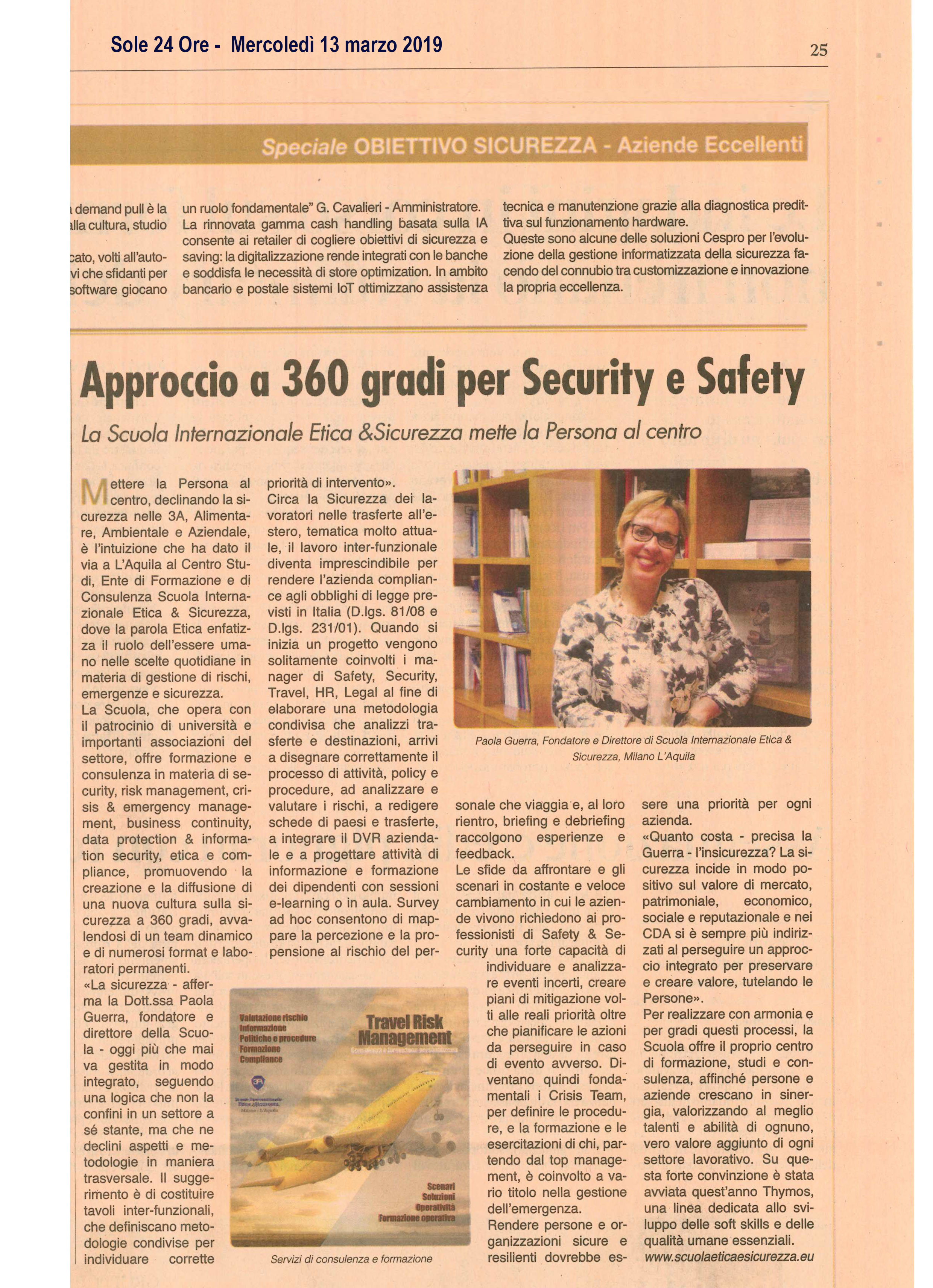 Articolo Sole 24 Ore
